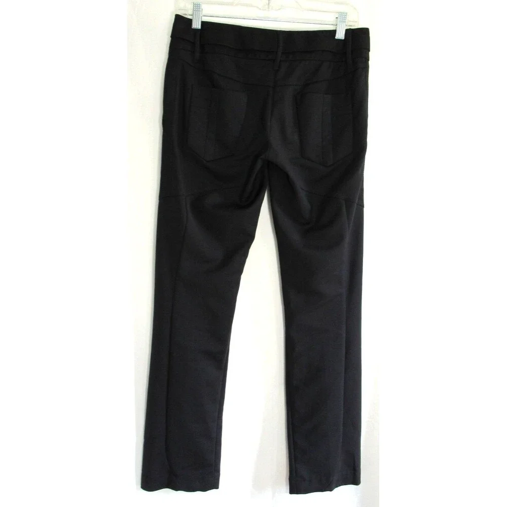 Dolce & Gabbana Black Straight Leg Silk Blend Made in Italy Pants Size 40 EUC